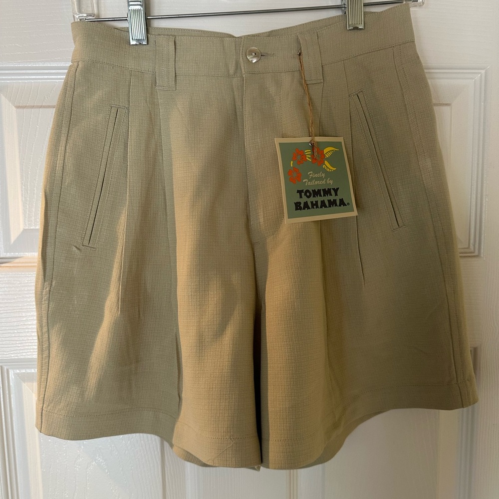 VTG Tommy Bahama Women’s Silk Shorts Sz 6 Wheat NWT
